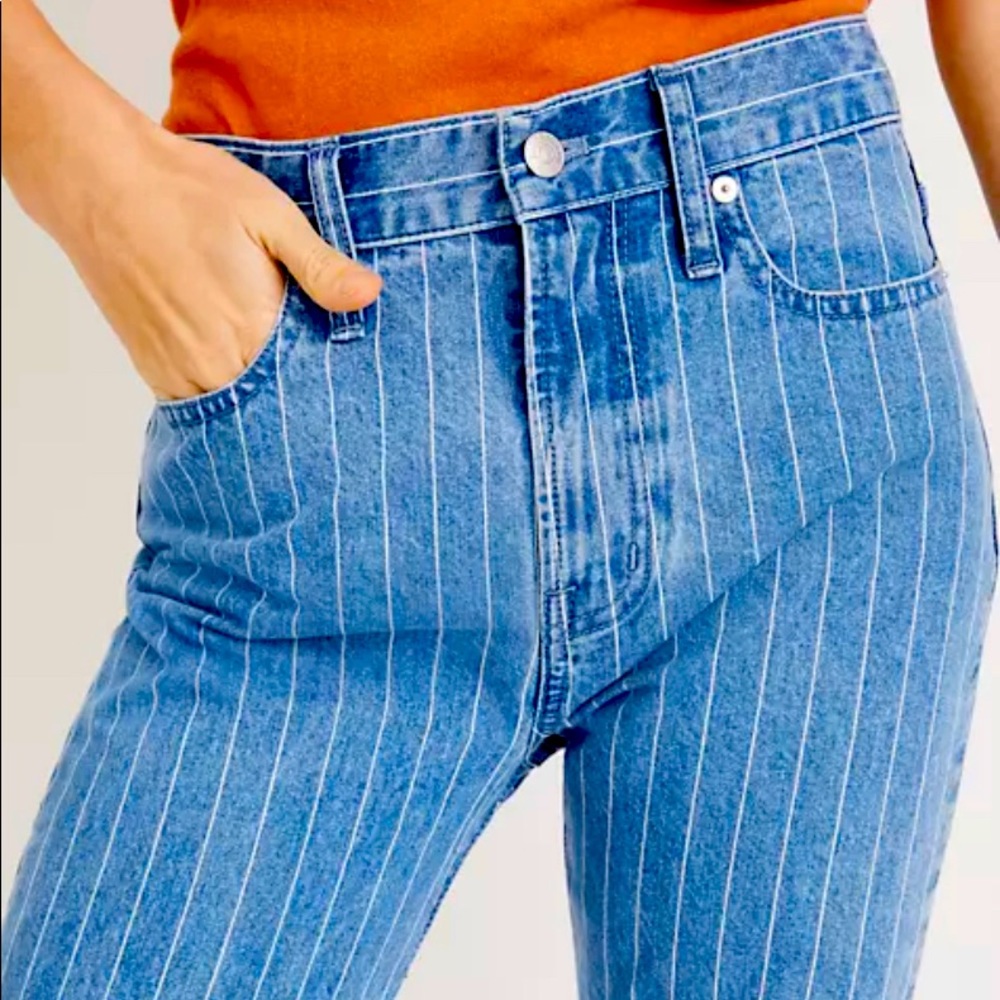Madewell vintage crop Jean pinstripe 30 NEW!